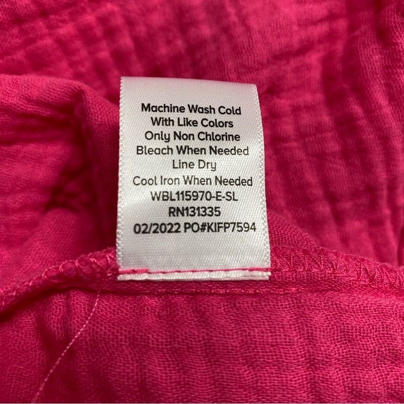 Evereve Eleanor Smocked Gauze Top Size Small - Picture 11 of 12